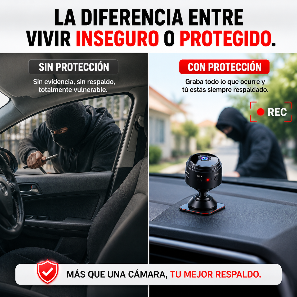 EvidenCar™ 🎦 Tu evidencia cuando más la necesitas - Camara Wifi