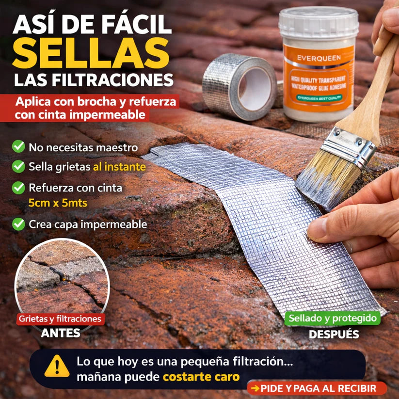 KIT SELLADOR +2 CINTA IMPERMEABILIZANTE